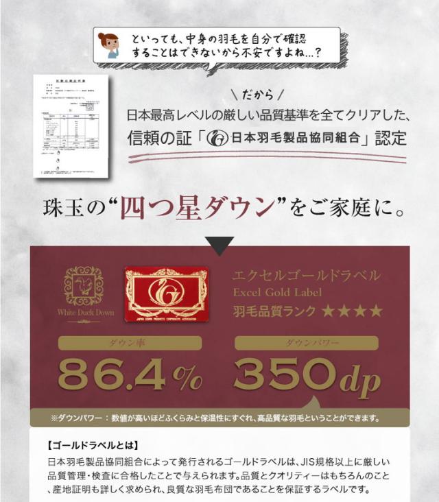 日本製 羽毛羊毛2点セット(固綿入り) セミダブルロング 布団 羽毛ふとん 羊毛ふとん 新生活 お得なセット 寝具 掛け布団(代引不可)【送料無料】_3