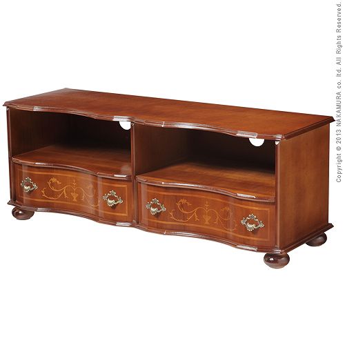 完成品 イタリア製 丸脚 テレビボード 幅110 ワイド ヴェローナ