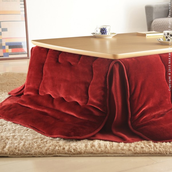 撥水加工 105×75cm リバーシブル 長方形 省スペース こたつ布団 モルフ