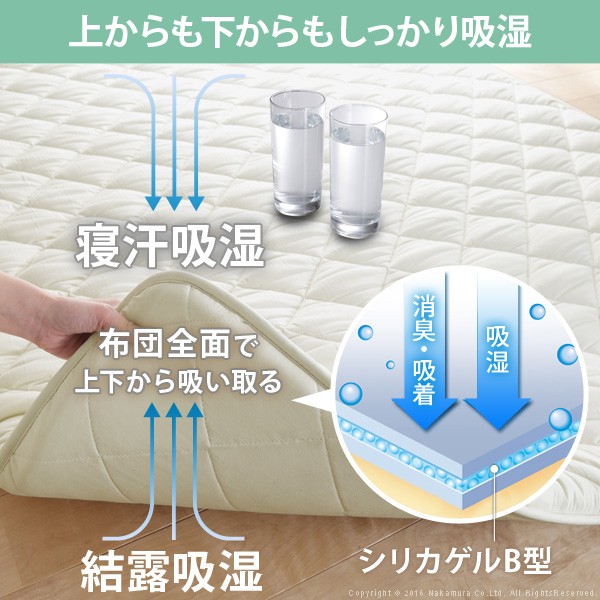 敷き布団 除湿シート入り 吸湿 ダブル 高反発 クッション 除湿シート 布団 ふとん 厚さ3cm 防ダニ 防カビ 敷布団 軽量 三つ折り マットレス(代引き不可)【送料無料】_4