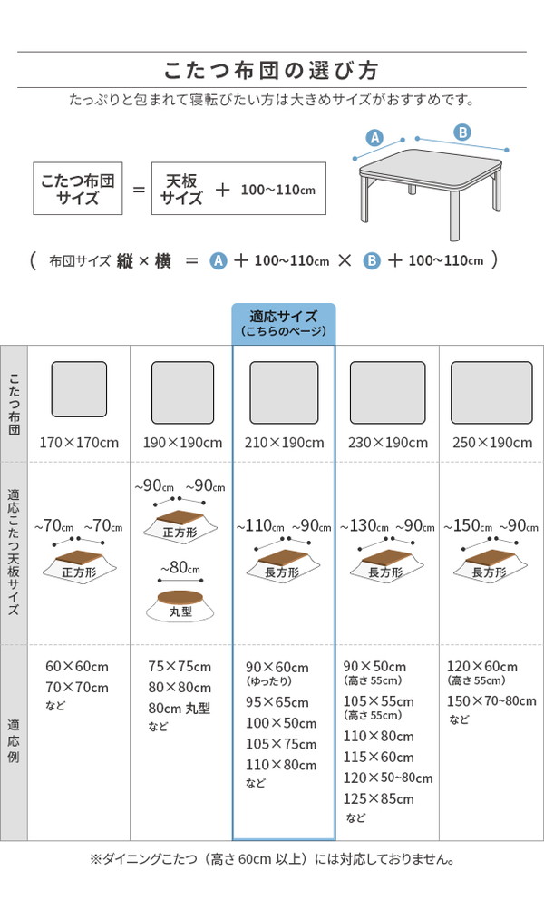 こたつ布団 リバーシブルコーデュロイ保温綿入りこたつ布団 ロア 210×190cm こたつ用 SAI 彩 長方形 省スペース こたつ布団単品 保温 あったか 掛け布団 かけふとん コタツ 炬燵 こたつぶとん(代引不可)【送料無料】_12