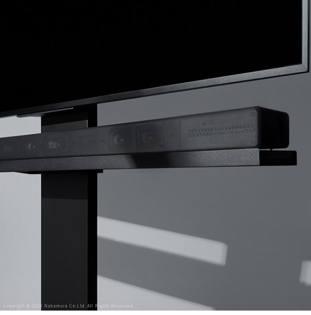 WALLインテリアテレビスタンドV2・V3・V5対応 サウンドバー棚板 LLサイズ 幅130cm スピーカー用 オーディオ用 シアターバー用 テレビ台 テレビスタンド TVスタンド 部品 パーツ スチール製(代引不可)【送料無料】_13