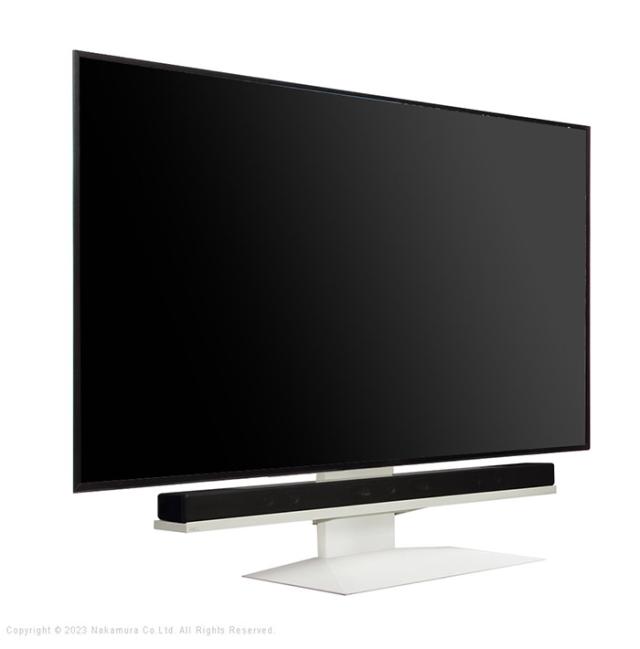 WALLインテリアテレビスタンドV4・PRO対応 サウンドバー棚板 LLサイズ 幅130cm スピーカー用 オーディオ用 シアターバー用 テレビ台 テレビスタンド TVスタンド 部品 パーツ スチール製(代引不可)【送料無料】_11