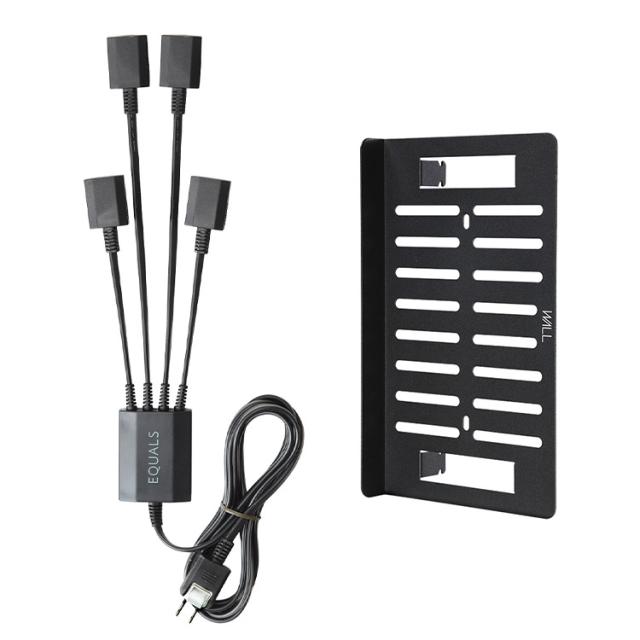 WALLインテリアテレビスタンド A2対応 スマート配線セット スマート電源タップ 電源タッププレート ケーブル収納 コード収納 背面収納 整理 配線整理 ブラック スチール製 延長コード セット(代引不可)【送料無料】 8,923円