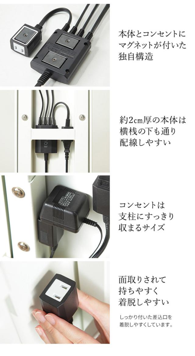 テレビスタンド 電源タップ スタンド WALL 壁寄せ テレビスタンド V3