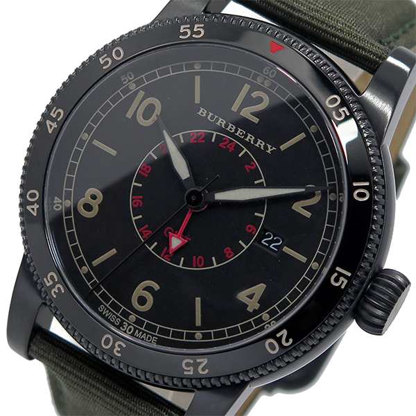 日本販促バーバリー BURBERRY ユティリタリアン クオーツ メンズ 腕時計 BU7855 ブラック ブラック その他