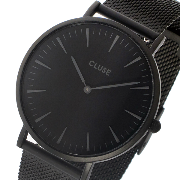 クルース Cluse ラ ボエーム メッシュベルト 38mm レディース 腕時計 時計 Cl18111 ブラック ブラックの通販はau Pay マーケット リコメン堂