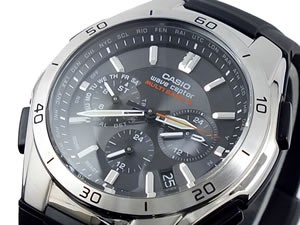 カシオ CASIO WAVECEPTER 電波 ソーラー 腕時計 WVQ-M410-1AJF ブラック【送料無料】