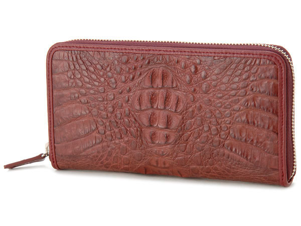 ロダニア RODANIA カイマンワニ革 長財布 CJN0477AWEMT ワイン マット【送料無料】の通販は 7,630円