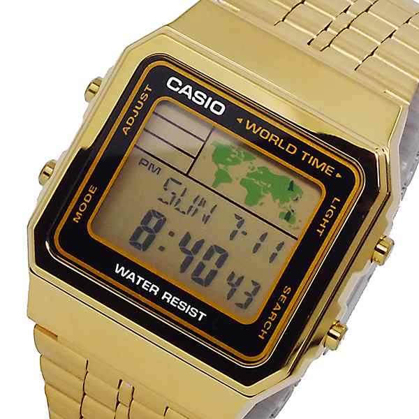 カシオ CASIO デジタル メンズ ワールドタイム 腕時計 時計 A-500WGA-1｜au PAY マーケット