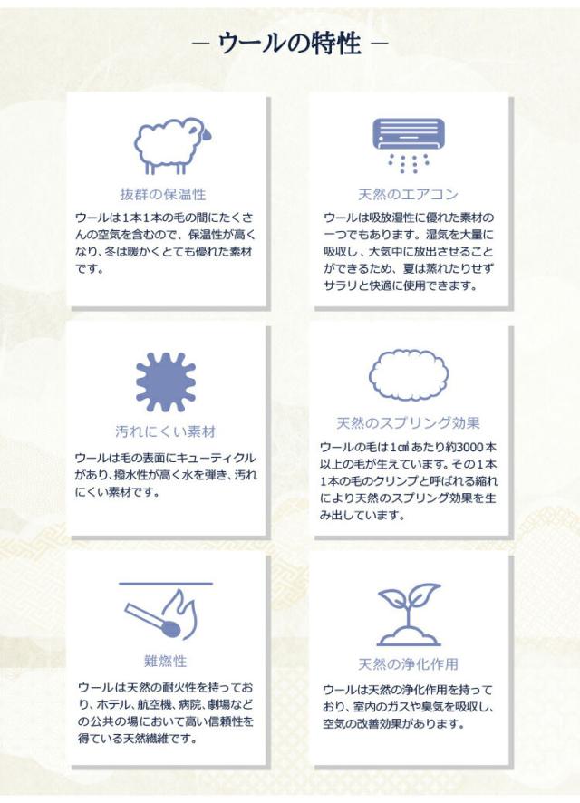 至福の眠り 丸八真綿 4層 羊毛 敷き布団 ダブル 日本製 マルハチ 布団 マットレス ベッド 敷き 国産 極厚 プロ用寝具 夏 除湿 羊毛敷布団 ホテル 旅館 厚い おすすめ 寝具 ふかふか(代引不可)【送料無料】_5