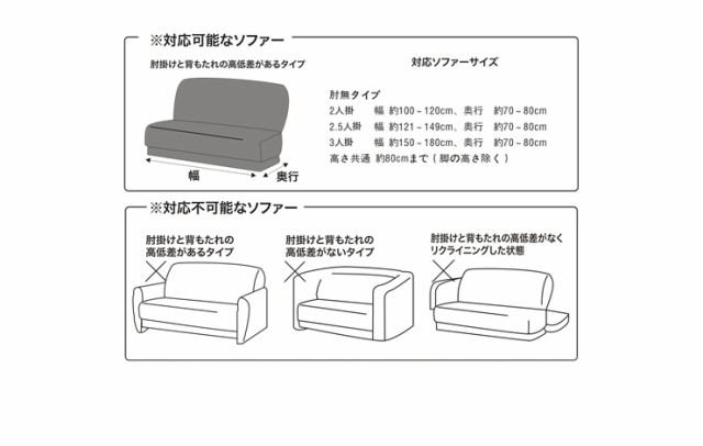 ソファーカバー 2人掛け 肘なし 2人用 撥水フィットタイプソファカバー 北欧 おしゃれ 撥水 洗える ウォッシャブル 汚れ防止 ズレない  伸の通販はau PAY マーケット - リコメン堂ファッション館