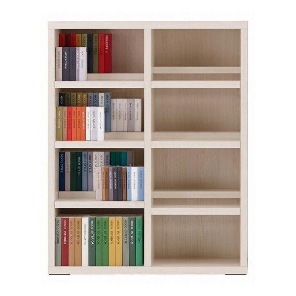 本州・四国は開梱設置無料 フナモコ コミックシェルフ ロータイプ 【幅90×高さ114cm】 ホワイトウッド CBS-91L 日本製(代引不可)【送料無料】