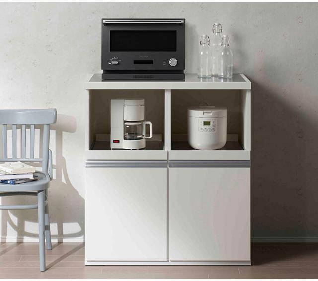 フナモコ ハイカウンター カウンター レンジ台 炊飯器台 白 ホワイト