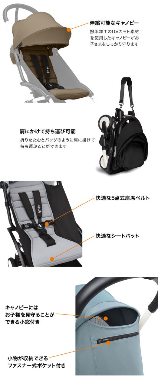 ストッケ YOYO3 6+ カラーパック 単品 ヨーヨー ベビーカー STOKKE カラーパック 6ヶ月から ベビーカー 折りたたみ 機内持ち込み可能 コンパクト ストローラー 【正規販売店】 2年保証(代引不可)【送料無料】_4