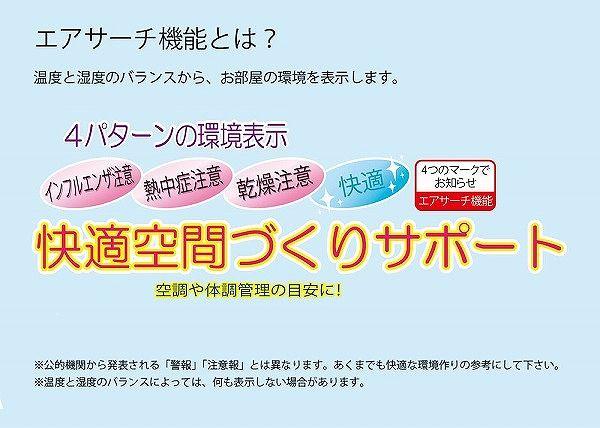 電波時計 温湿度 カレンダー 六曜 環境表示 置掛 W-602WH ノア精密 ③