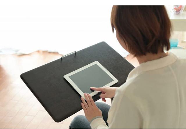 オスマック 角度調整機能付きマルチテーブル ダークブラウン【送料無料】_3