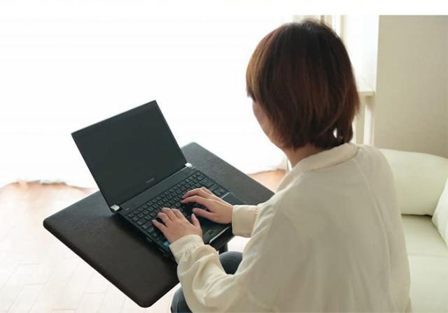 オスマック 角度調整機能付きマルチテーブル ダークブラウン【送料無料】_4