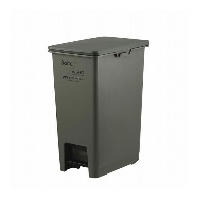 天馬 ペダル式 ゴミ箱 フタ付き 45L カーキ 幅29×奥行43×高さ58cm ELB-PP45 KH Boite e-LABO ペダルペール キャスター付き【送料無料】 5,590円