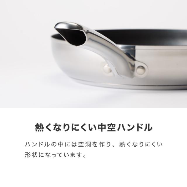 MEYER マイヤー フライパン 24cm ガラス蓋セット ステンレス ガス火 IH対応 PFOAフリー STAR CHEF 4 スターシェフ 新モデル シルバー フッ素 焦げ付かない シンプル おしゃれ(代引不可)【送料無料】_7