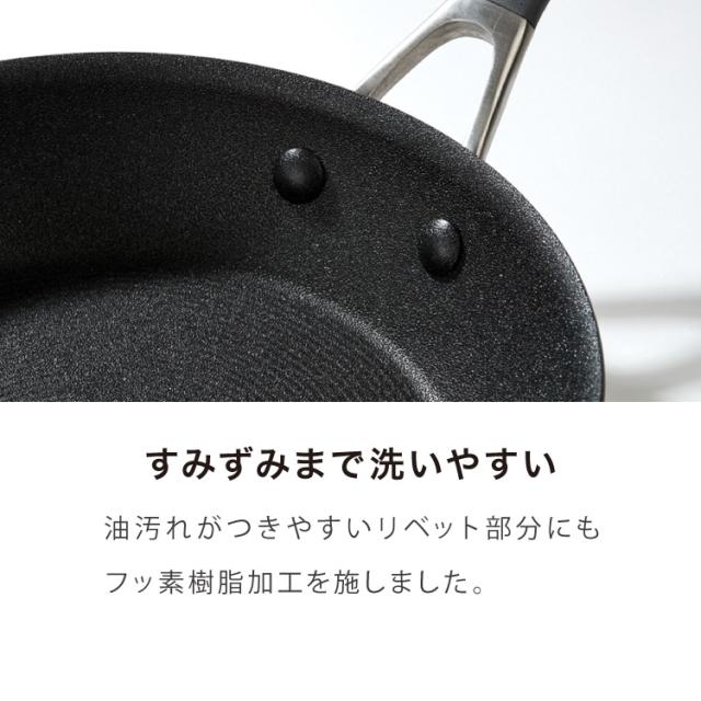 MEYER マイヤー サーキュロンフライパン 26cm ガス火 IH対応 PFOAフリー 金属ヘラOK サーキュロンA1 新モデル ブラック フッ素 こびり付かない サーキュロン 最高級 渦巻き 凹凸 耐久性 おしゃれ【送料無料】_10
