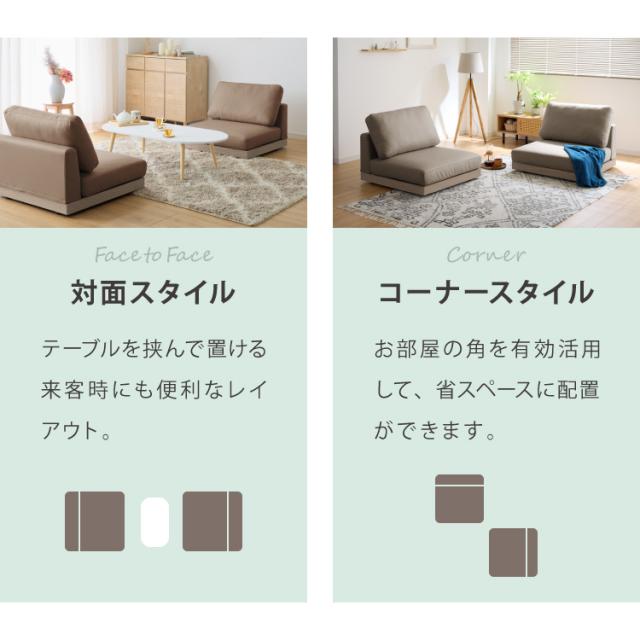 ソファ フロアソファ ローソファ 1人掛け 1P 幅75 座面高さ20 カバー