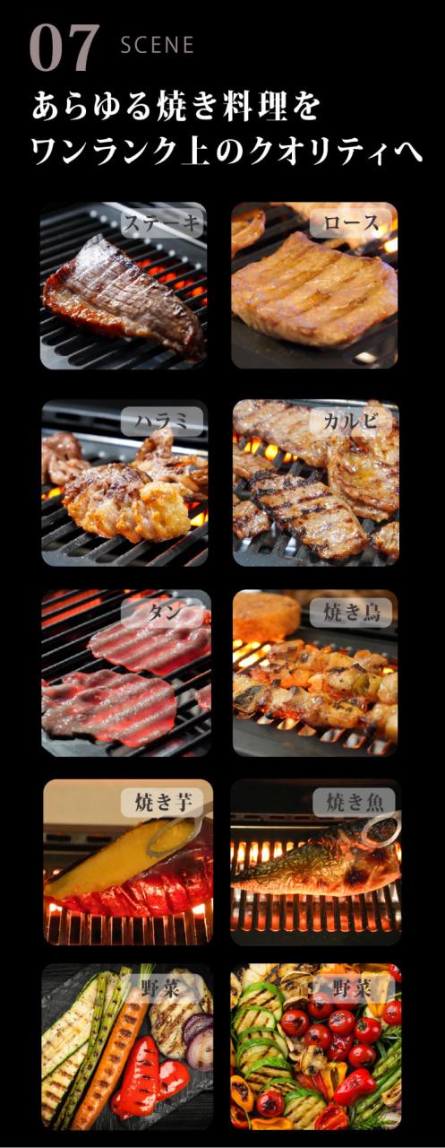 GLAMP 超少煙グリル 減煙 煙が出ない 焼肉 ホットプレート バーベキュー コンロ グランプ 遠赤外線 スモークレス 煙が少ない 電気 焼き鳥 おしゃれ コンパクト SG01【送料無料】_14
