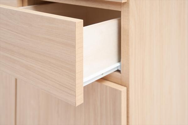 日本製 完成品 スクエア キャビネット リビングボード 幅70 高さ80 おしゃれ スリム 大容量 収納 国産 木目調 ナチュラル 木製 3段(代引不可)【送料無料】_4