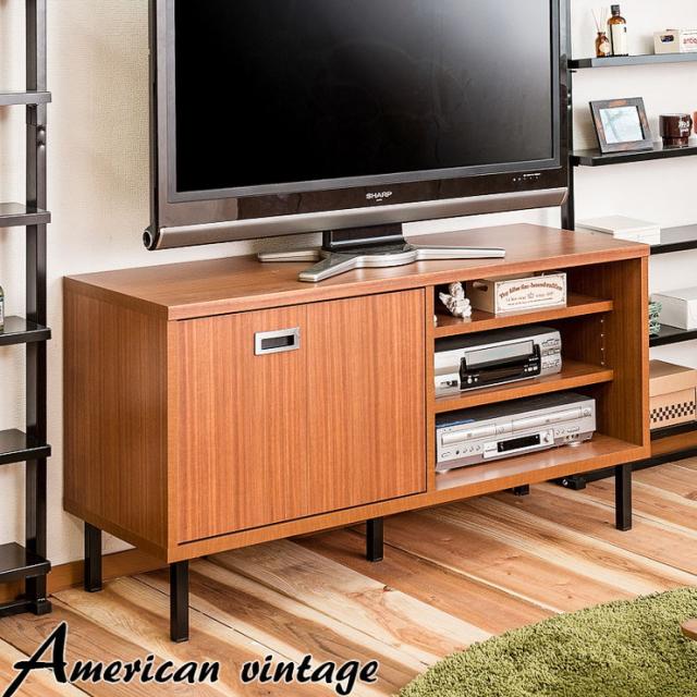 日本製 折戸式 Tvボード 幅118 収納 収納棚 収納家具 モダン アメリカン ヴィンテージ 国産 代引不可 送料無料 の通販はau Pay マーケット リコメン堂