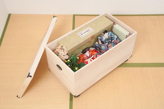 完成品 総桐 雛人形 収納 ケース 1段 高さ41.5cm 幅42cm 奥行き77cm 雛人形入れ 収納ケース 押入れ 押入れ収納 一段 衣裳ケース 雛人形収納 押入れ 桐(代引不可)【送料無料】 雛人形