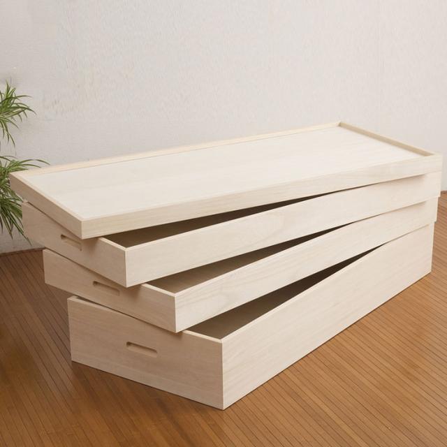 日本製 国産 完成品 桐衣装箱3段 セミロング 収納 桐収納 桐 押入れ収納 収納ボックス シンプル 和風 収納箱 衣装ケース 衣装箱(代引不可