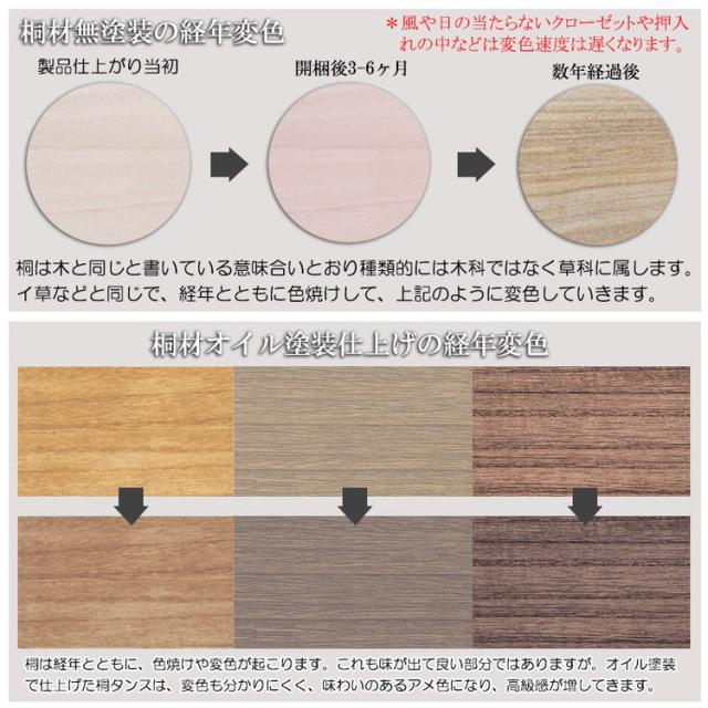 桐結 MUSUBI 総桐チェスト 4段 幅100 奥行44 高さ57 ナチュラル 日本製 完成品 うづくり仕上げ 浮造り仕上げ 真鍮 取っ手 モダン 天然木 チェス 洋服タンス 桐タンス 桐たんす 引き出し(代引不可)【送料無料】_8