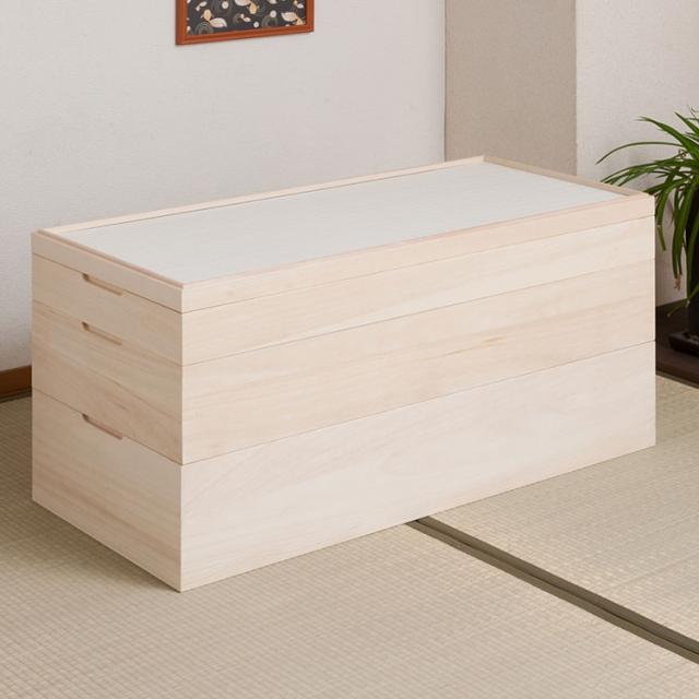 桐心 桐ケース 3段 衣装ケース 押入れ クローゼット 桐たんす 保管庫