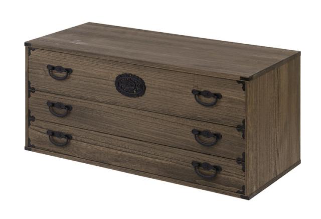 Jidai 桐ケース 3段 衣装ケース 桐タンス チェスト 桐衣装箱