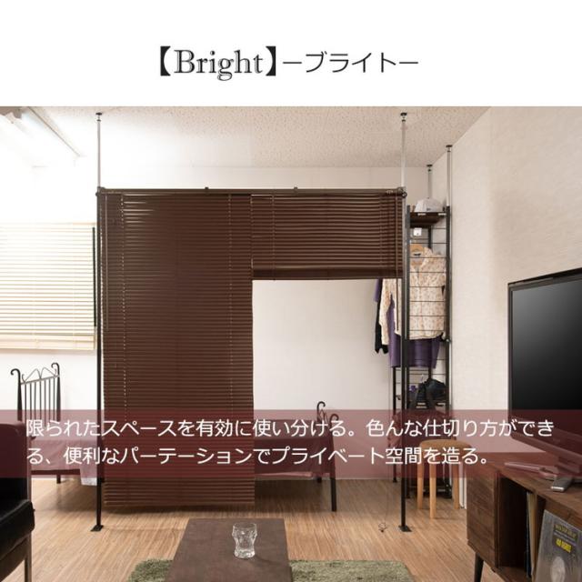 Bright ブラインドパーテーション ダブル 調光 ヴィンテージモダン 間仕切 オシャレ 家具 事務所 仕切り インテリア おしゃれ オフィス パーティション パーテーション(代引不可)【送料無料】_4