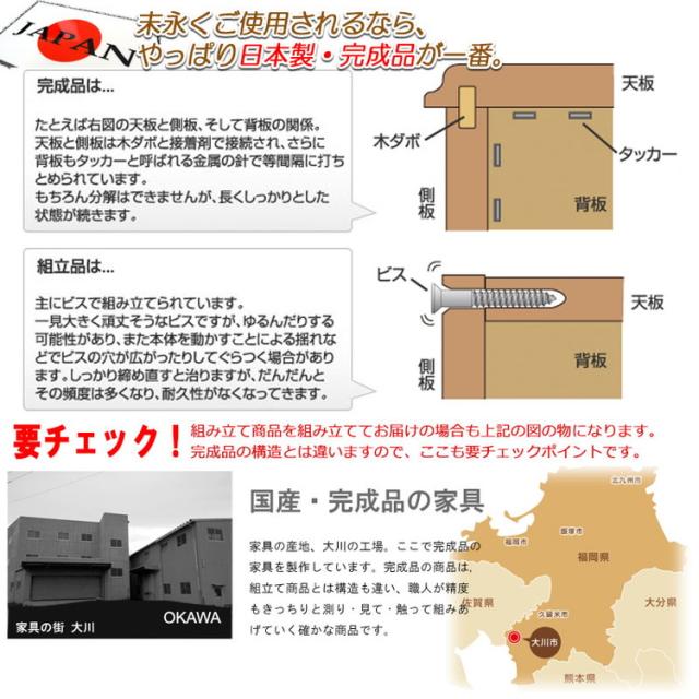 MERCI 本棚 幅80 ライトブラウン ガラスキャビネット 日本製 完成品 天然木 リビングボード ガラス扉 引出し 収納棚 省スペース キャビネット 書棚 ディスプレイラック 木製 薄型 書斎 奥行31.5(代引不可)【送料無料】_4