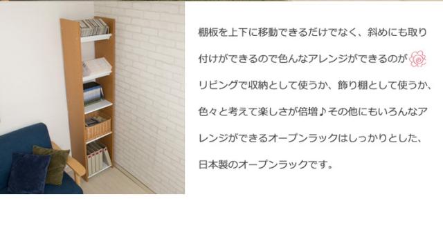 オープンラック 幅40 ブラウン スリム 省スペース シェルフ ラック 連結 可変 カスタマイズ ディスプレイ 棚 本棚 壁面ラック おしゃれ インテリア マガジンラック 店舗什器 頑丈棚(代引不可)【送料無料】_5