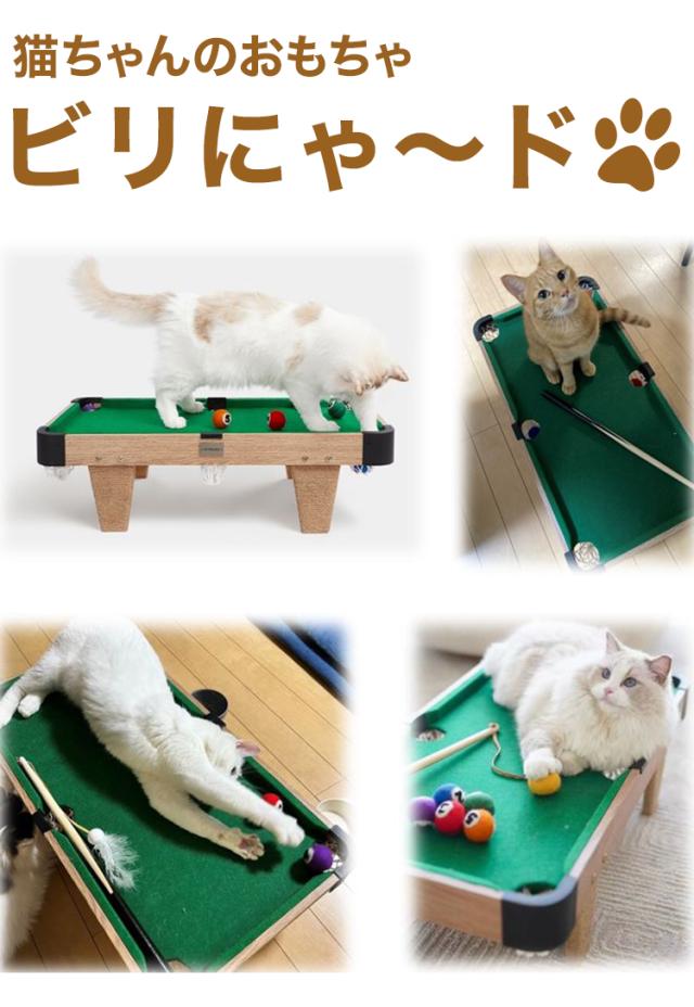 ペットアイ 猫用 ビリヤード 猫ちゃんのおもちゃ ビリにゃ~ド おもちゃ 玩具 ねこ ビリヤード台 ベッド ソファ 猫じゃらし【送料無料】_1