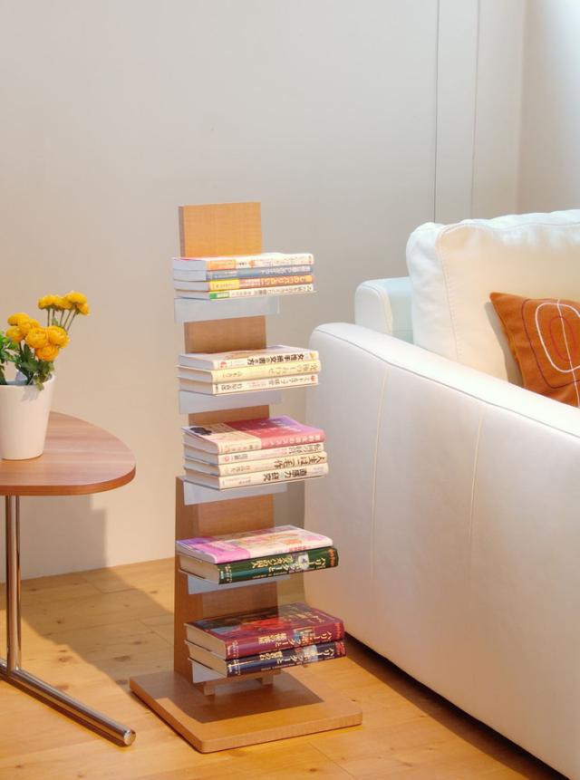 オークス ブックタワー ロータイプ ナチュラル(代引不可)【送料無料