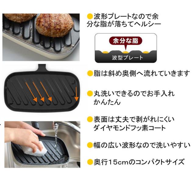オークス レイエ コンパクトおさかなロースター PFAS不使用 PFOA不使用