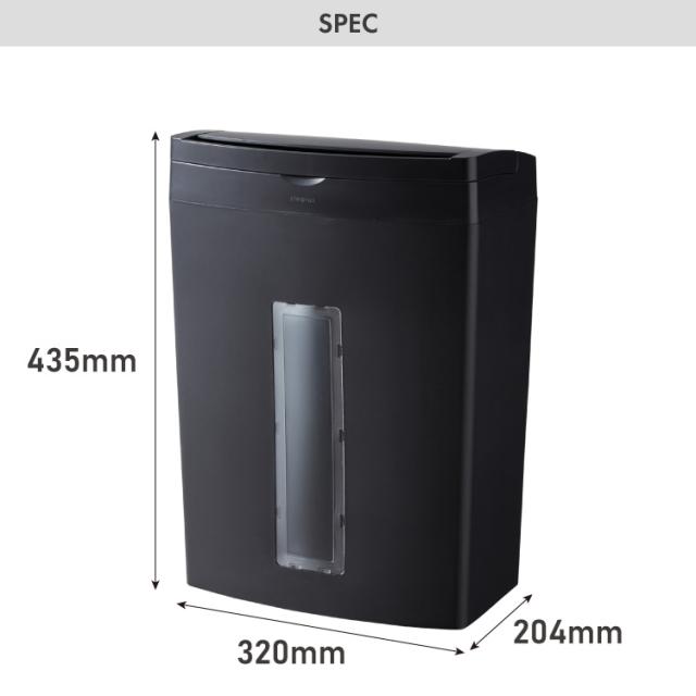 simplus オートフィード シュレッダー マイクロカット 最大70枚 電動 ホッチキス対応 家庭用 オフィス 業務用 手差し最大8枚 12分連続使用 CD/カード 20L シンプラス SP-SRD04【送料無料】_18