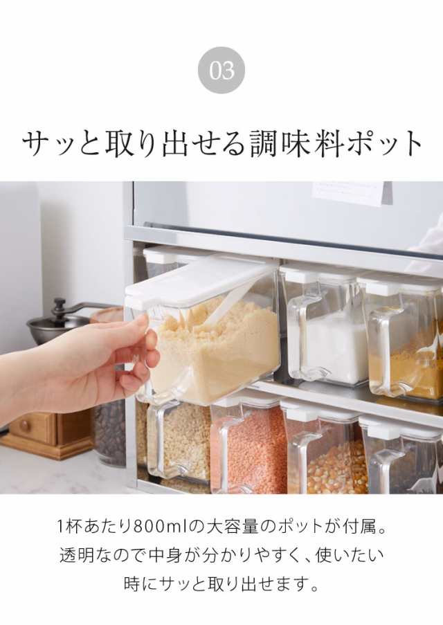 日本製 燕三条 スパイスラック 10杯 ステンレス 調味料ポット付き