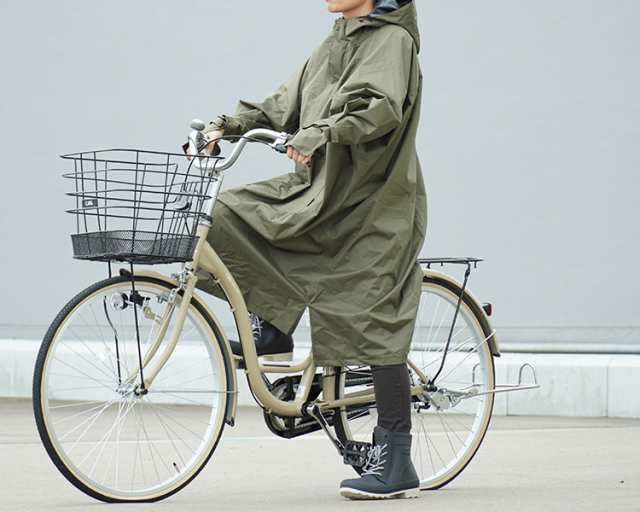 レインコート 自転車用 リュック対応 レインポンチョ メンズ
