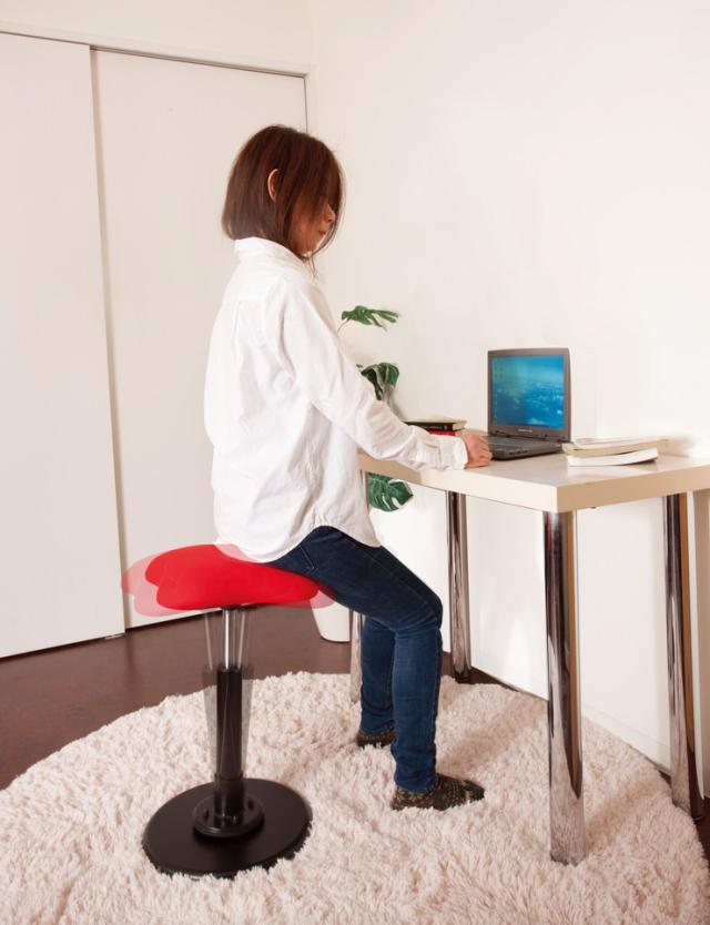 ツイストスツール ラフレシア Kモーション ハイタイプ 日本製 イス 椅子 いす チェア スツール 足置き 足台 スイング機能 完成品(代引不_8