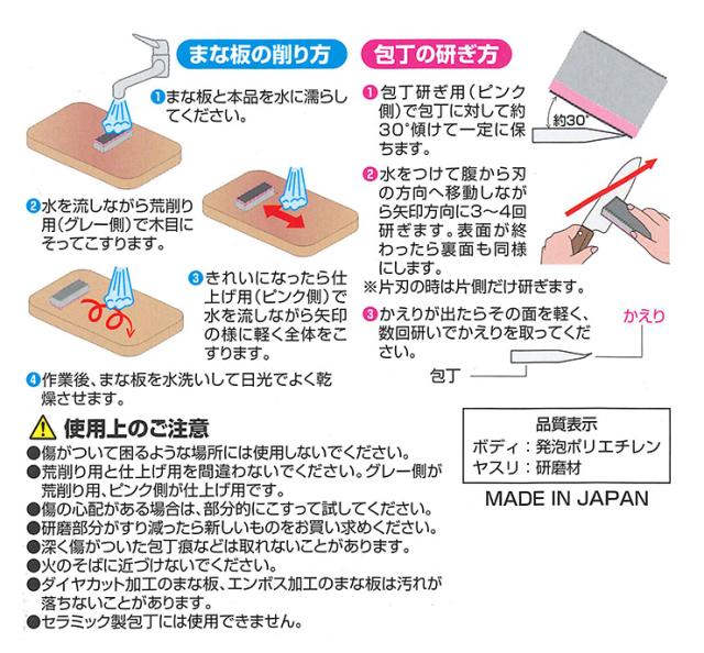 研磨剤 ヤスリ 包丁 研ぎ まな板 削り 2種類 荒削り 仕上げ 持ちやすい ツルツル 調理器具 手入れ 料理 キッチン 飲食店 代引不可 送料の通販はau Pay マーケット リコメン堂