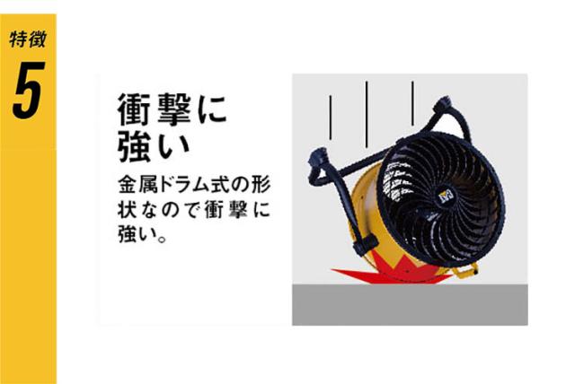 CATERPILLAR キャタピラー 工場扇 35cm 14インチ フロアーファン 羽根軸360 回転機能付 HV-14S360 大型サーキュレーター キャタピラー 壁掛け 床置き CAT(代引不可)【送料無料】_5