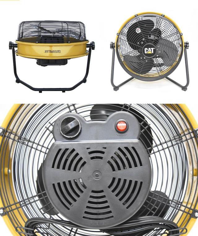 CATERPILLAR キャタピラー 工場扇 35cm 14インチ フロアーファン 羽根軸360 回転機能付 HV-14S360 大型サーキュレーター キャタピラー 壁掛け 床置き CAT(代引不可)【送料無料】_8