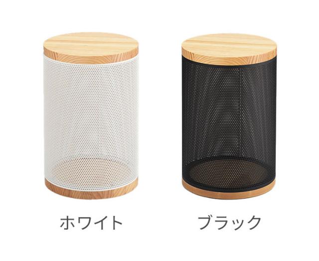 収納スツール 耐荷重100kg スチール×天然木 幅30cm 見えるメッシュ式 サイドテーブル 収納付き スツール 椅子 イス チェア 北欧 モダン おしゃれ(代引不可)【送料無料】_7