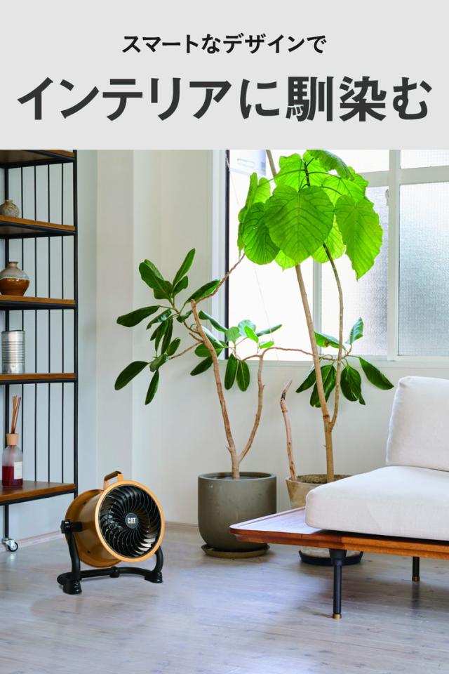 CAT サーキュレーター 羽根22cm 風量4段階 360度回転 工業扇風機 工場