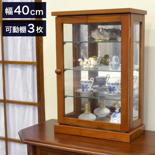 【完成品】 コレクションケース 幅40cm 奥行20cm 高さ58cm コレクション 縦型 天然木 天然木コレクションケース縦型 ハイタイプ 棚 収納ボックス 扉付き 鏡面 収集 フィギュア 小物 飾る ディスプレイ(代引不可)【送料無料】